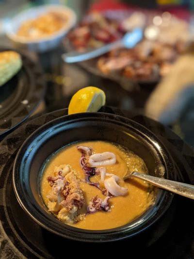 Chickpea Soup with Calamari-1